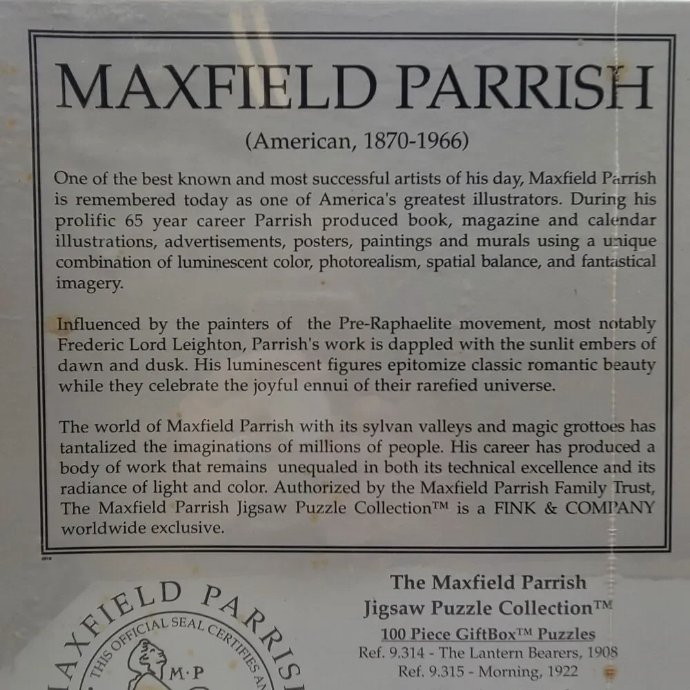Maxfield Parrish 2000 Piece Old Glen Mill Jigsaw Puzzle-New & Sealed-1995